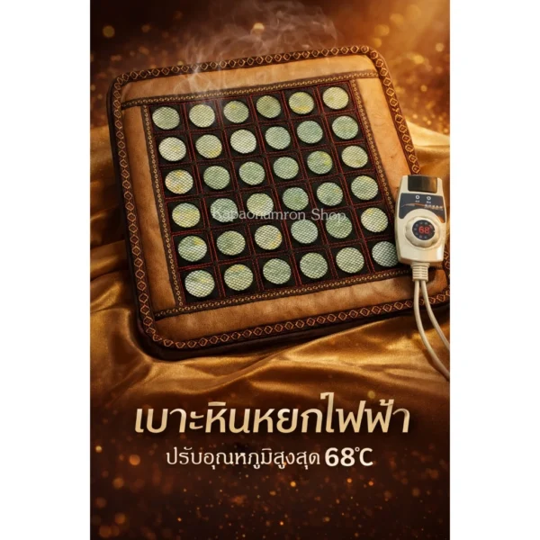 เบาะรองนั่งหินหยก ปรับอุณหภูมิได้